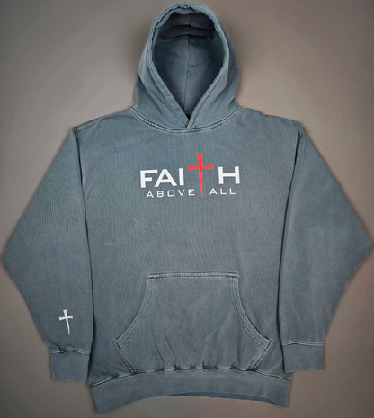 Faith Above All Premium Heavyweight Hoodie