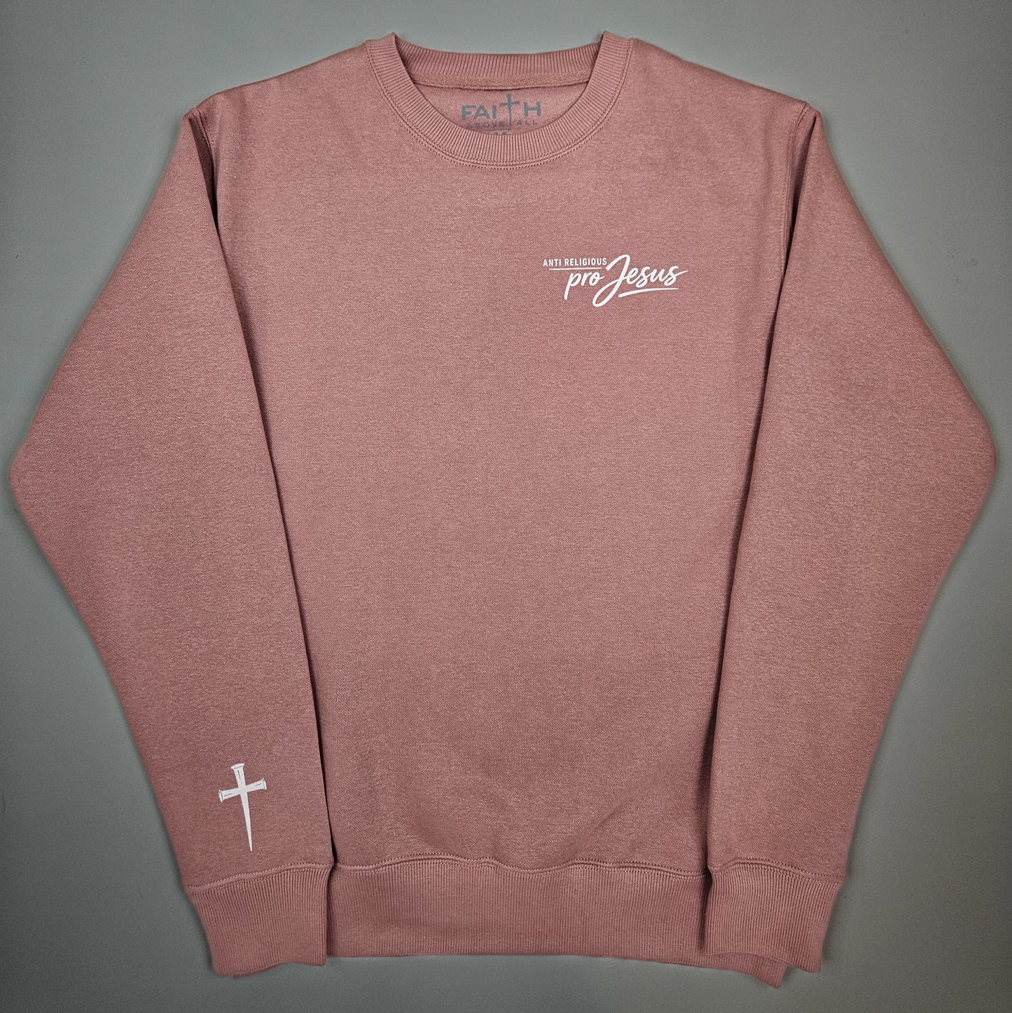 Anti Religious Pro Jesus Crewneck Sweatshirt