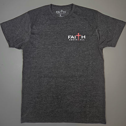 Faith Above All Red Cross Logo Tee - Multiple Colors