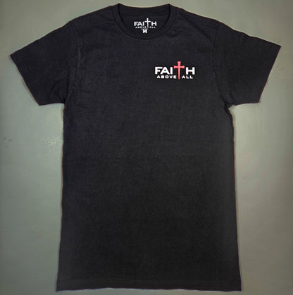Faith Above All Red Cross Logo Tee - Multiple Colors