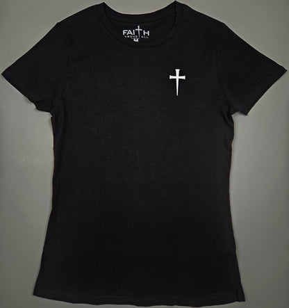 Women's Faith Above All Back Print Tee