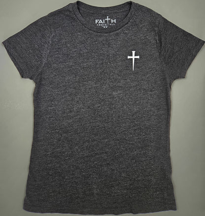Women's Faith Above All Back Print Tee