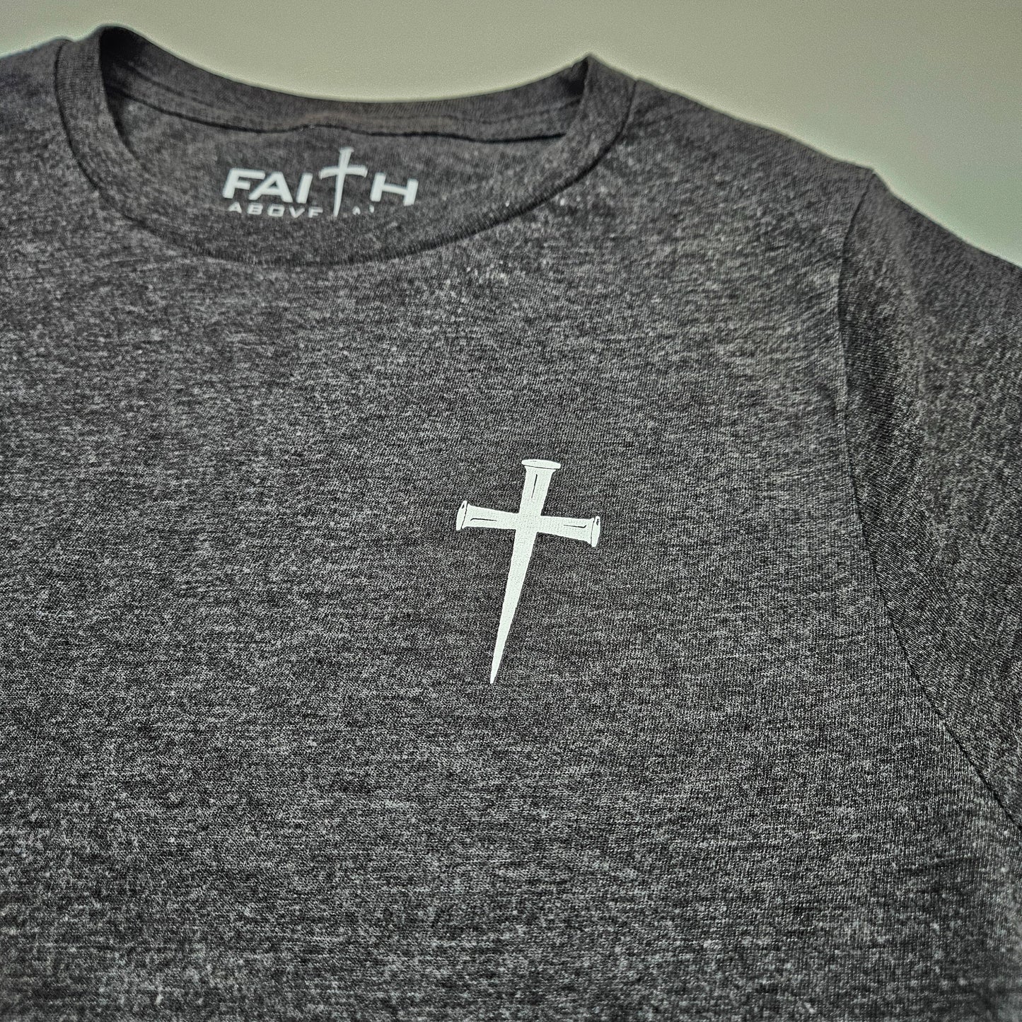Women's Faith Above All Back Print Tee