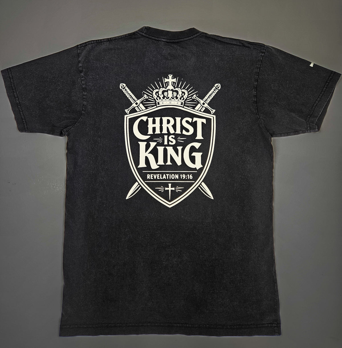 Christ is King Tee - Premium Heavyweight Vintage Wash
