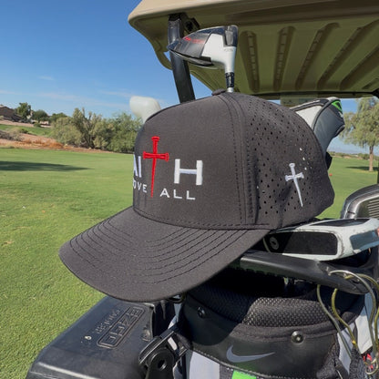 Faith Above All Performance Trucker Hat